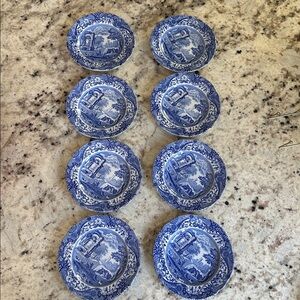 Spode Blue Italian Tea Plate Set of 8